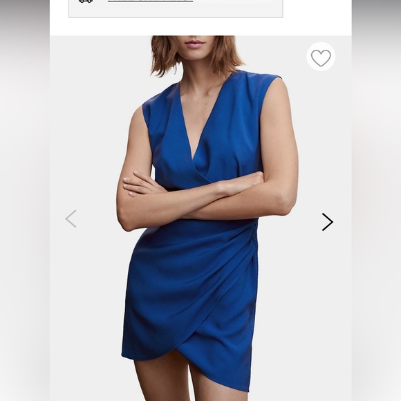 Mango
Draped Surplice Mini Dress, size 2, NWT - Picture 1 of 10